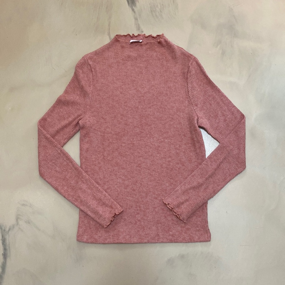 Cotton On Ruffle Mock Neck Shirt